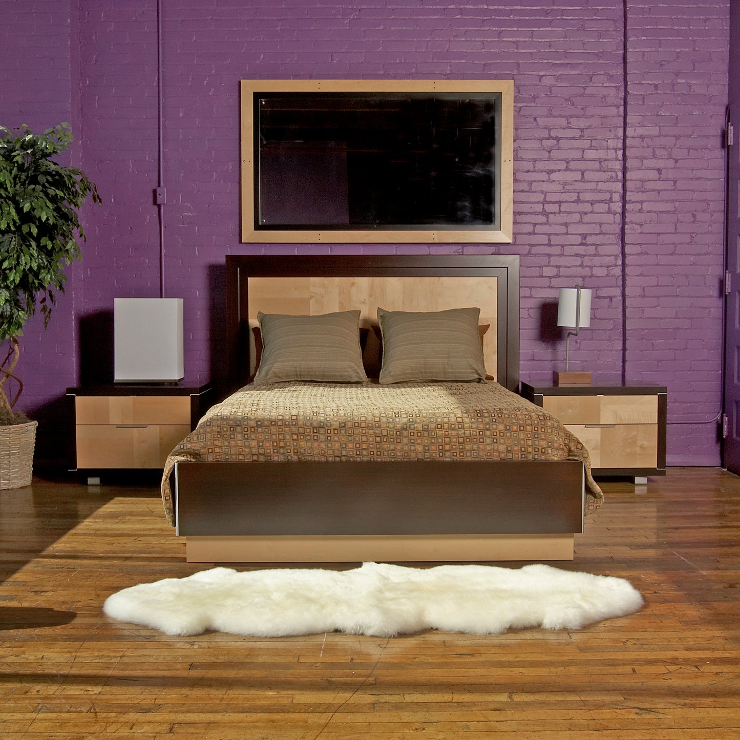 The Mood Charlie Sheepskin Double Pelt Rug, Natural Ivory