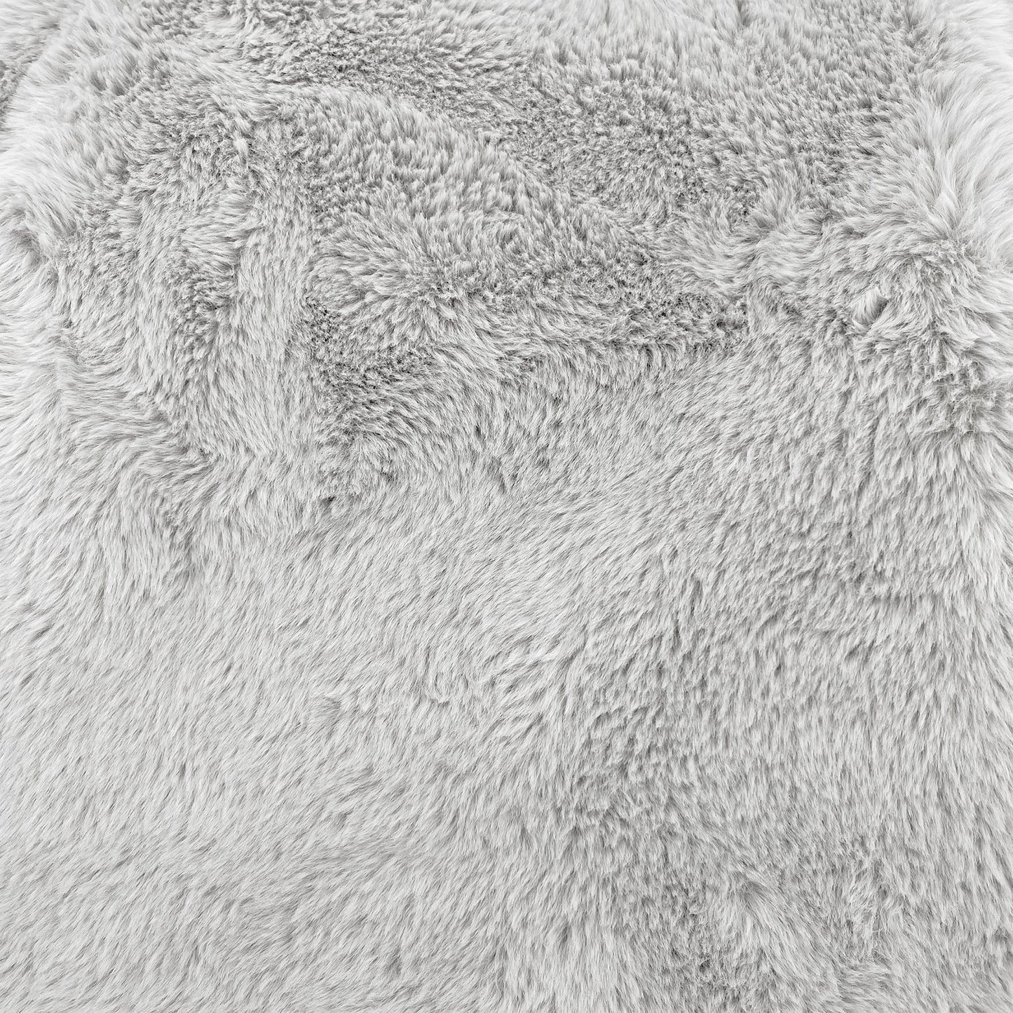 Rex Faux Fur Throw - Light Gray