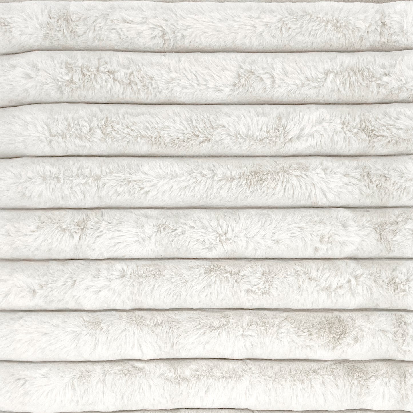 Puffy Faux Fur Throw - White