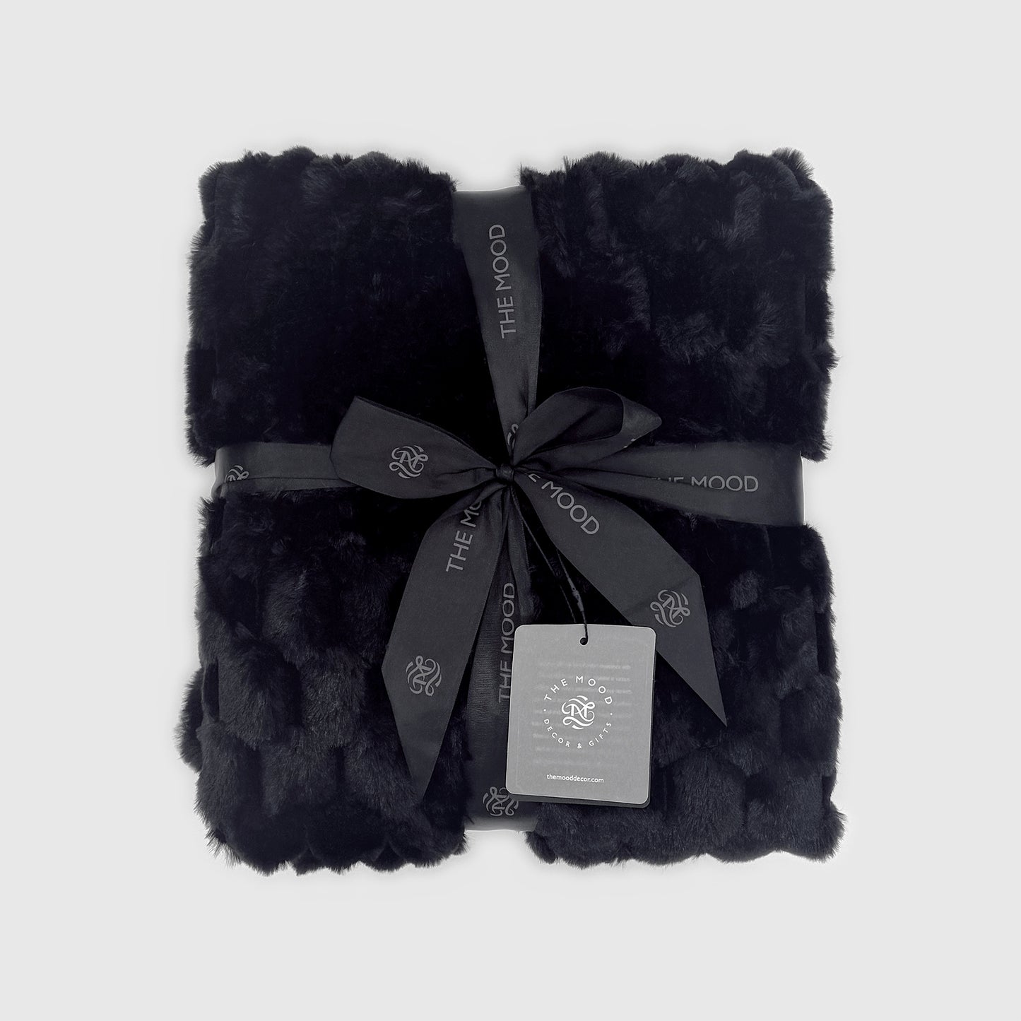 The Mood Honey Faux Fur Throw, 50x60 in., Black