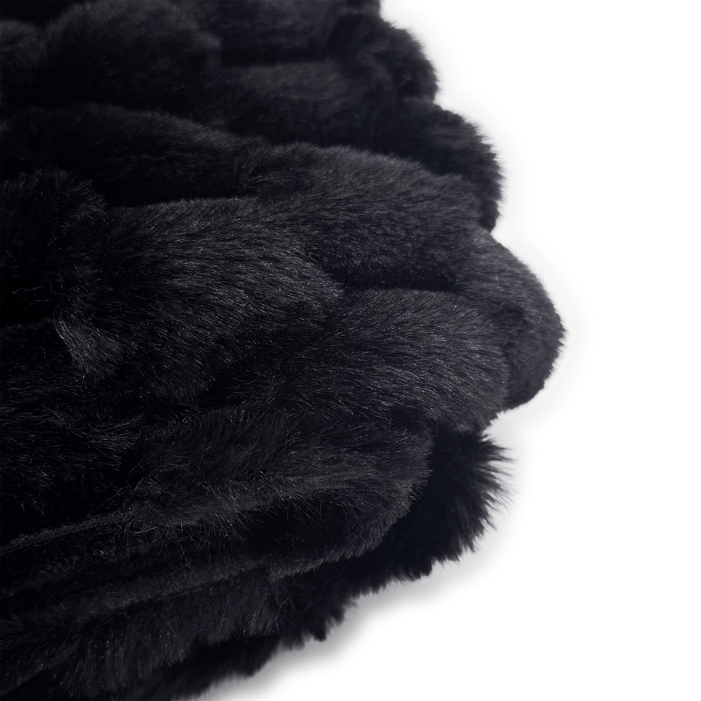 The Mood Honey Faux Fur Throw, 50x60 in., Black