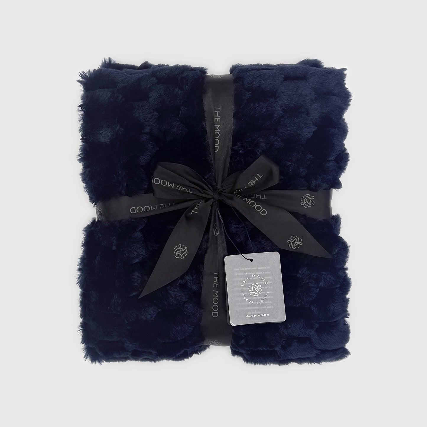 The Mood Honey Faux Fur Throw, 50x60 in., Midnight Blue