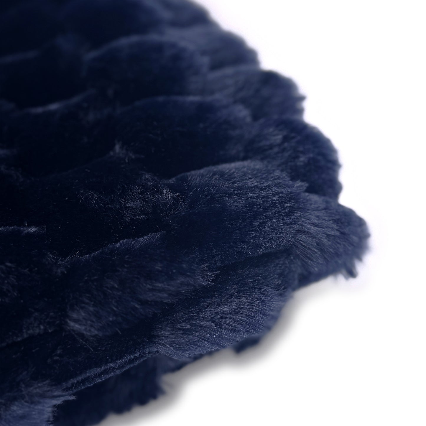 The Mood Honey Faux Fur Throw, 50x60 in., Midnight Blue
