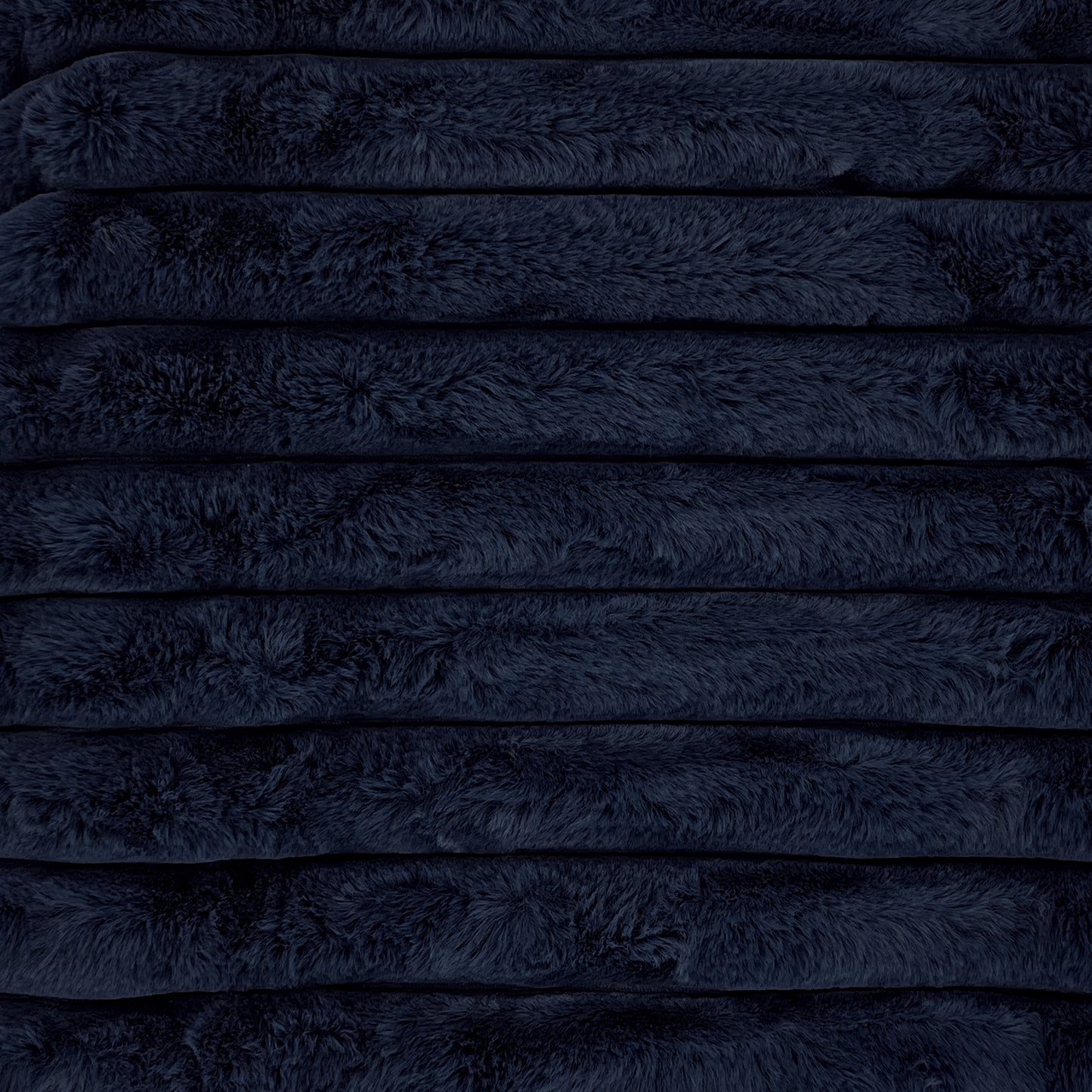 Puffy Faux Fur Throw - Indigo