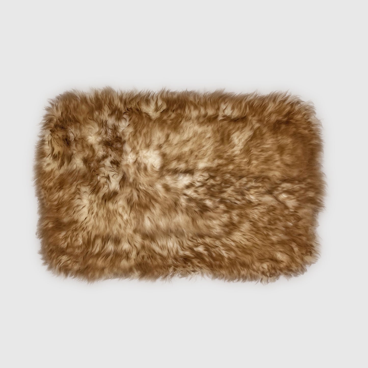 Bowron PetCare Sheepskin Pet Bed, Eclipse (Brown/Ivory), 14x22 in.