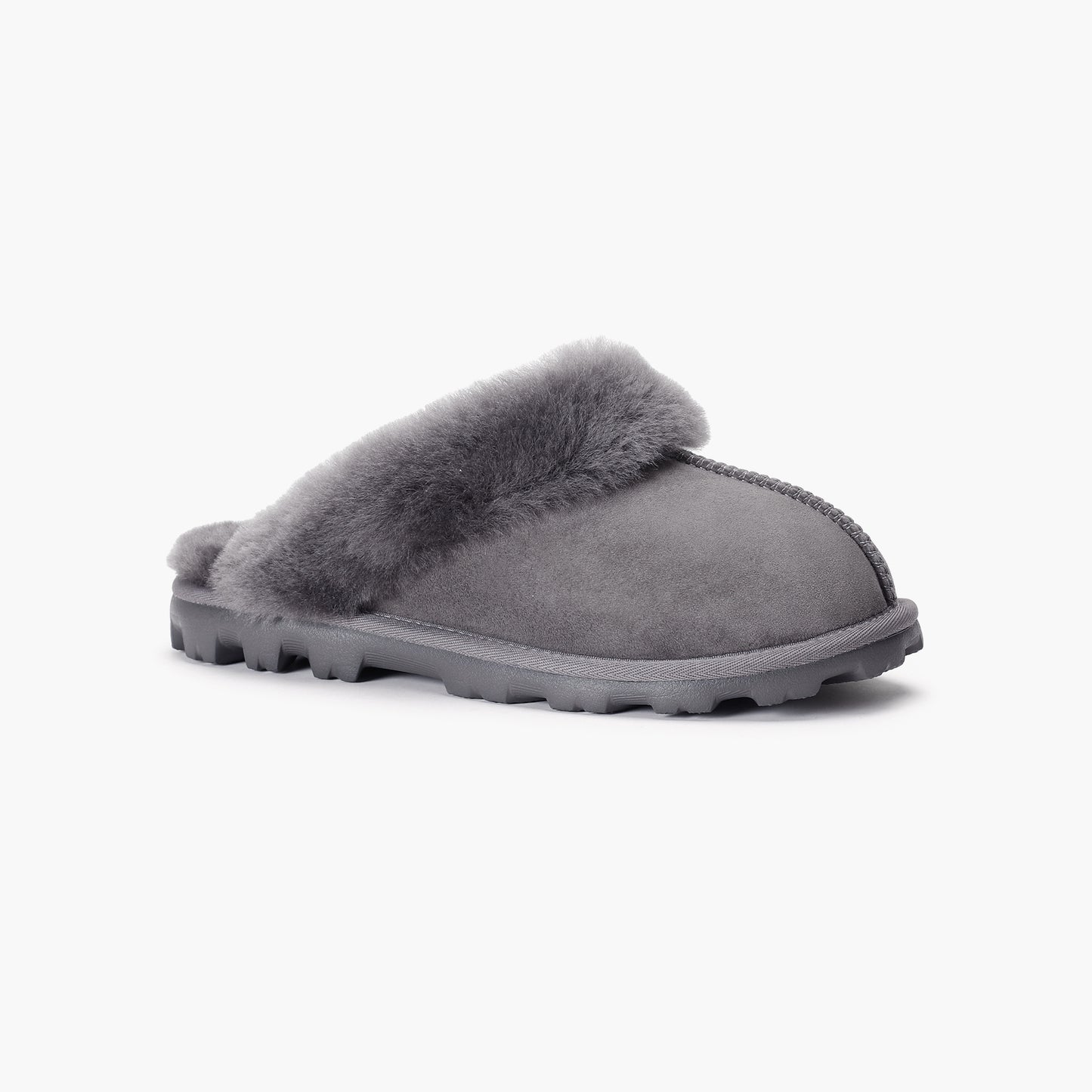 Women's Anna Shearling Scuff Slippers - Gray