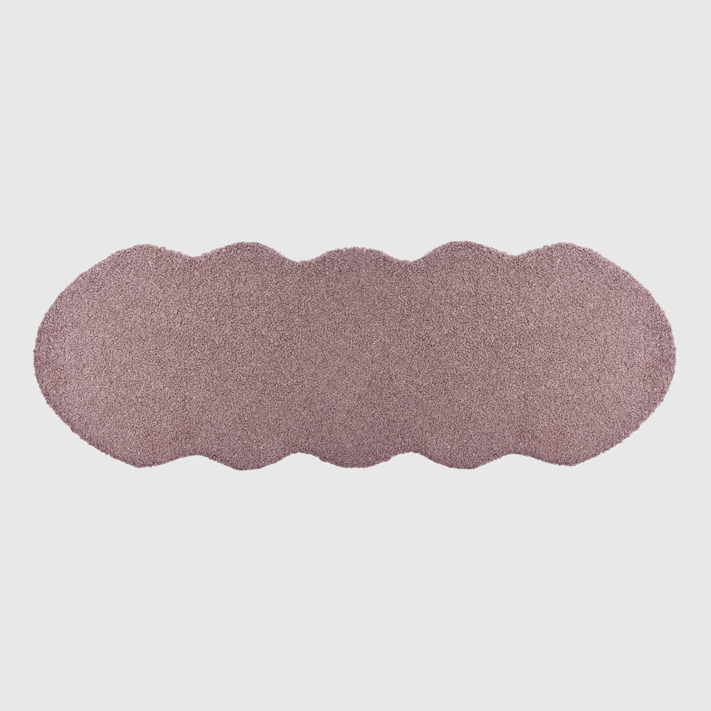 The Mood | Cassidy Faux Fur 2'x6' Pelt-Shaped Rug, Mauve
