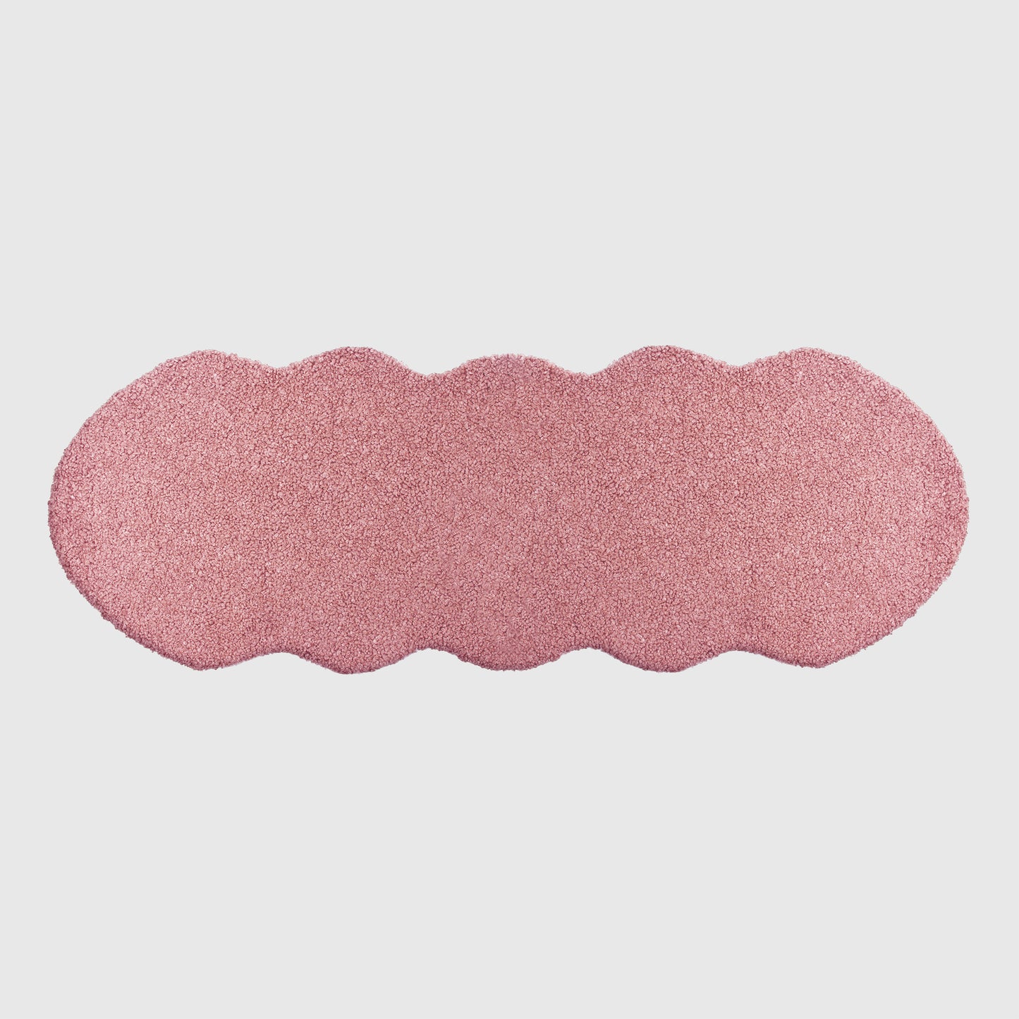 The Mood | Cassidy Faux Fur 2'x5' Pelt-Shaped Rug, Rosa
