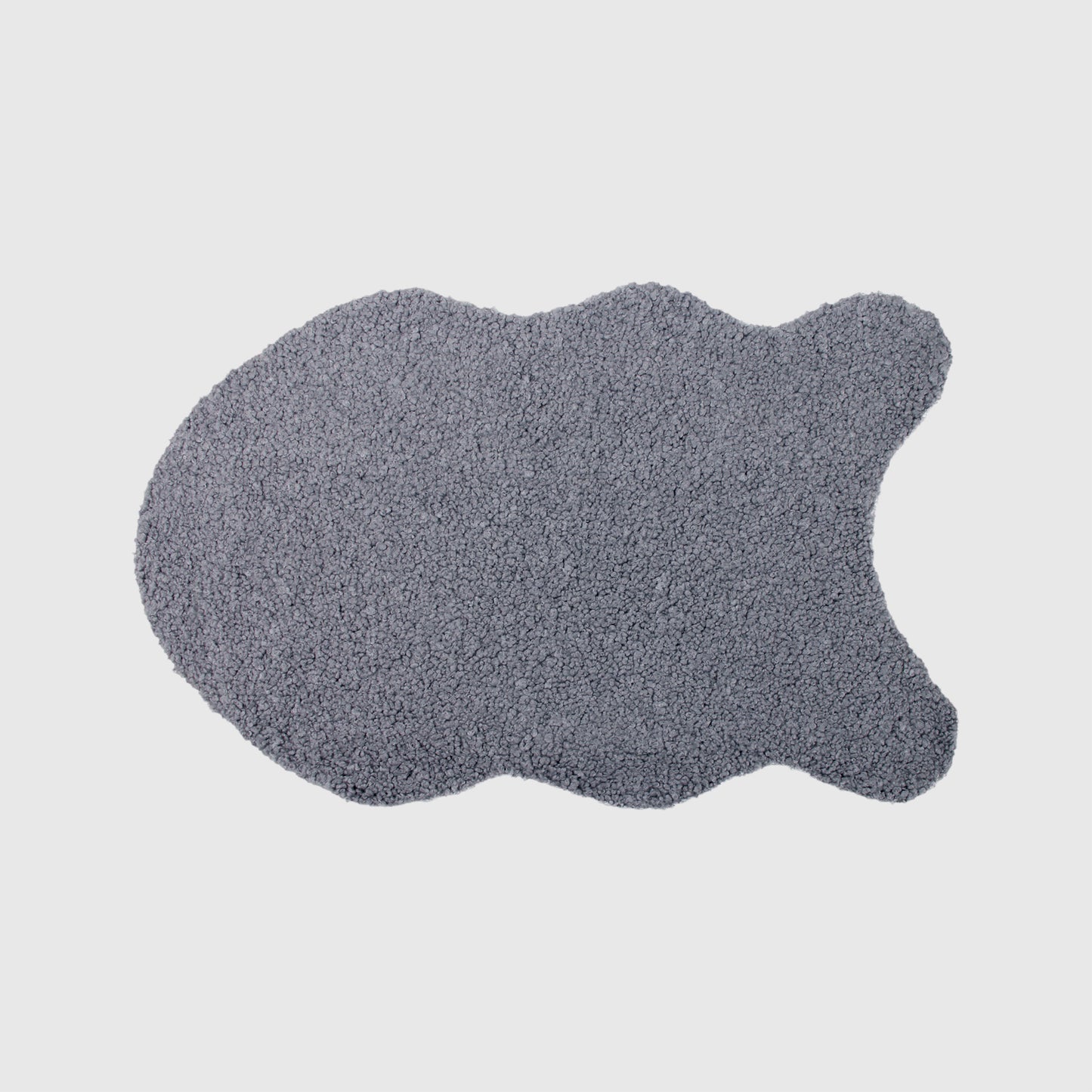 The Mood | Cassidy Faux Fur 2'x3' Pelt-Shaped Rug, Mud Volcano