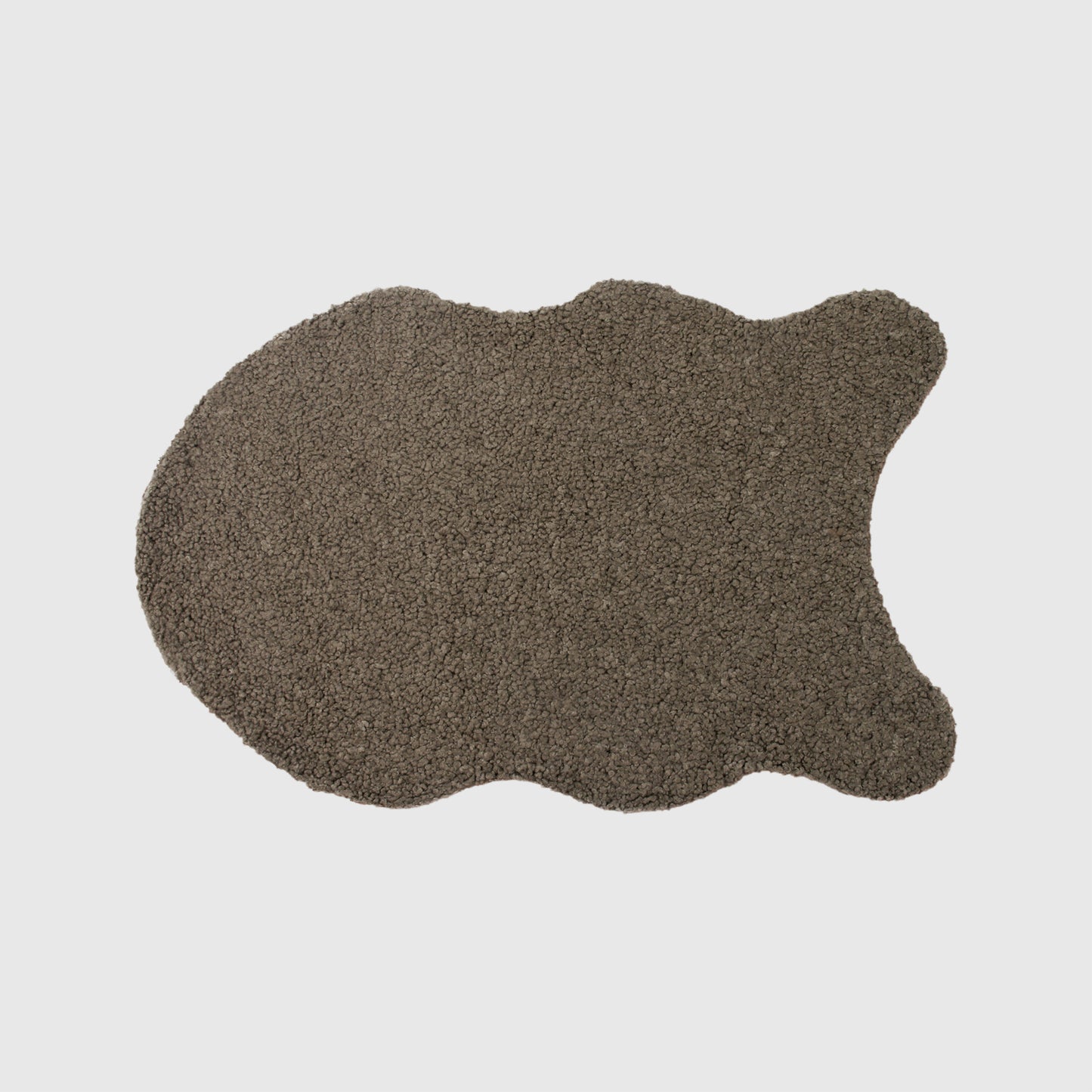 The Mood | Cassidy Faux Fur 2'x3' Pelt-Shaped Rug, Mushroom