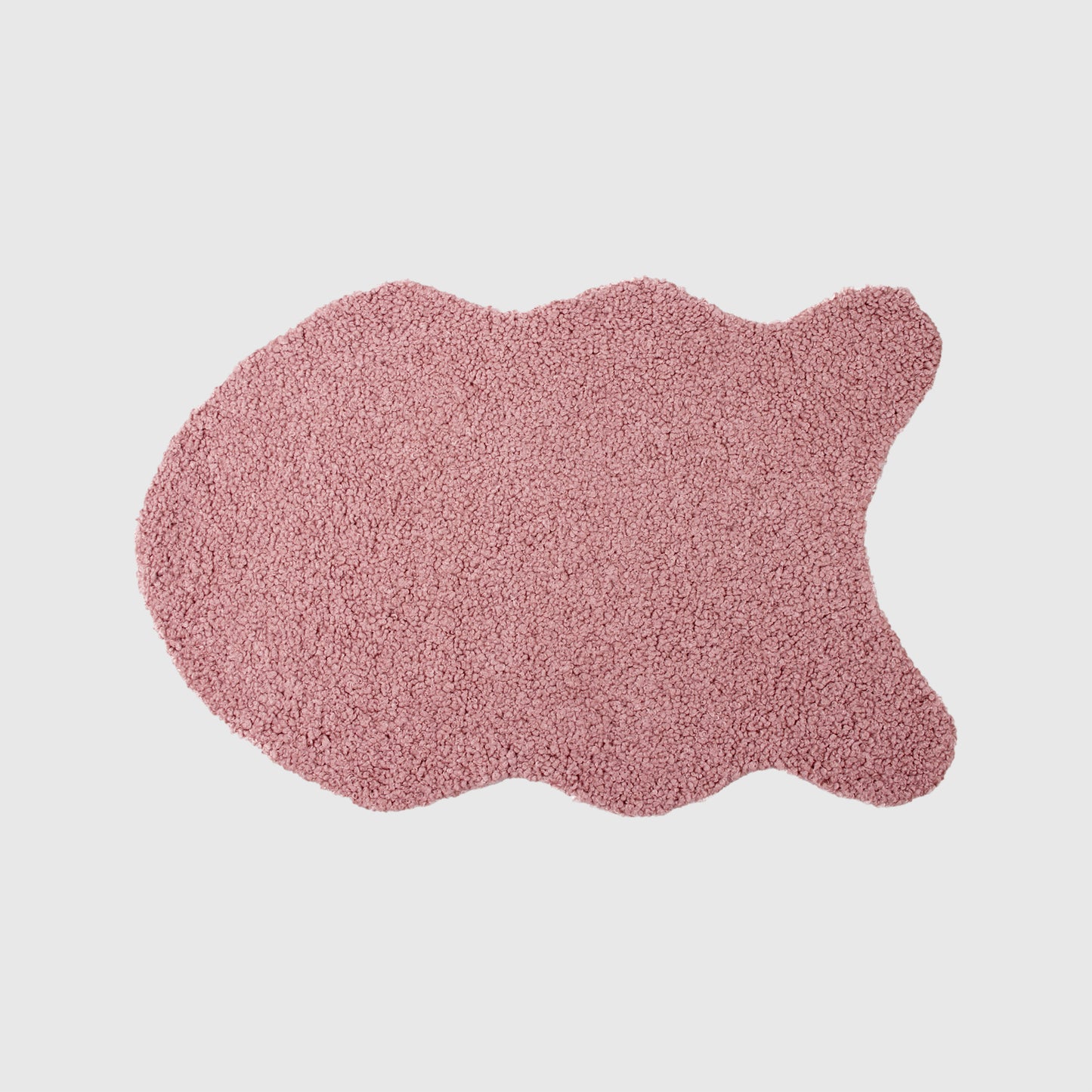 The Mood | Cassidy Faux Fur 2'x3' Pelt-Shaped Rug, Rosa