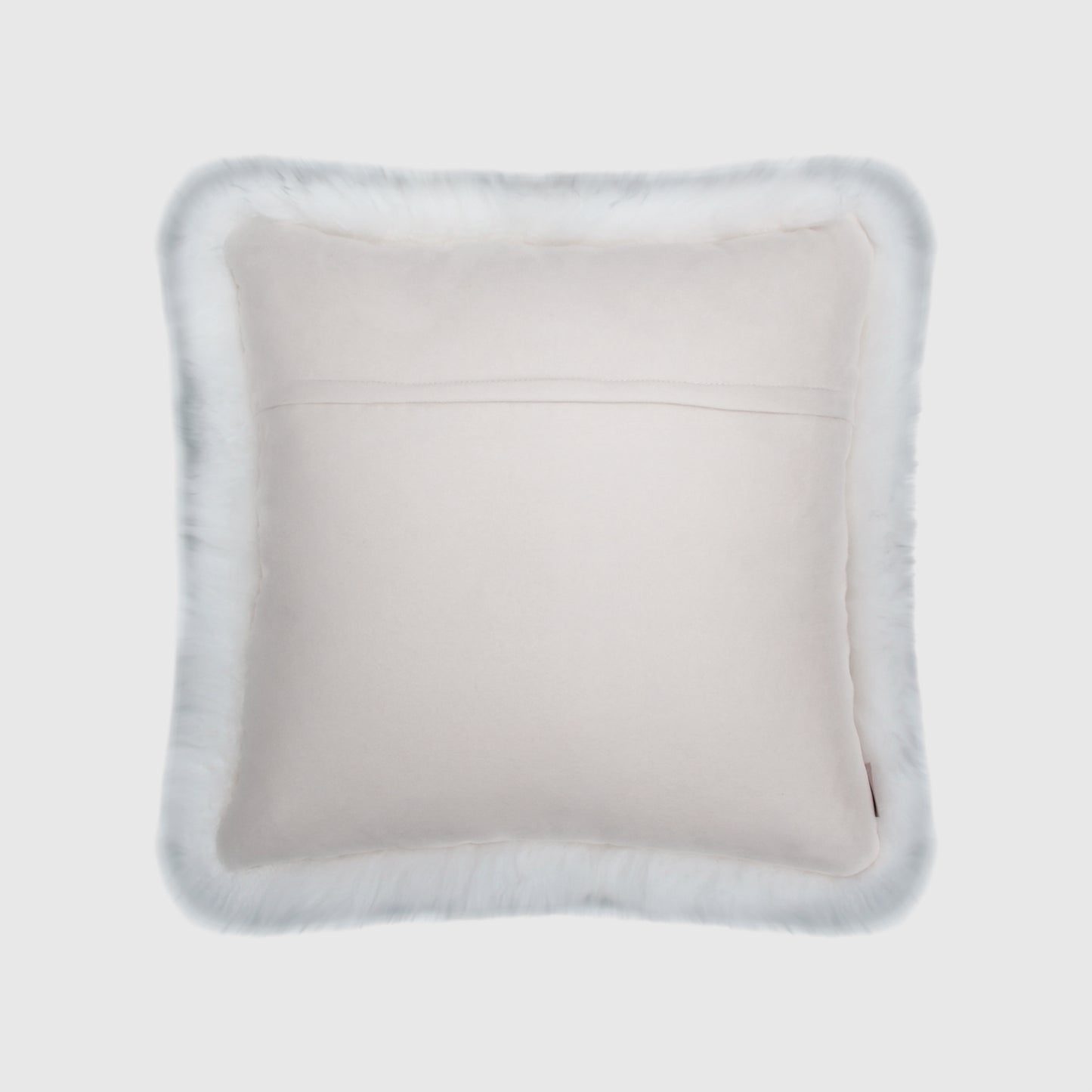 The Mood Charlie Sheepskin Pillow, 20x20 in., Gray Mist