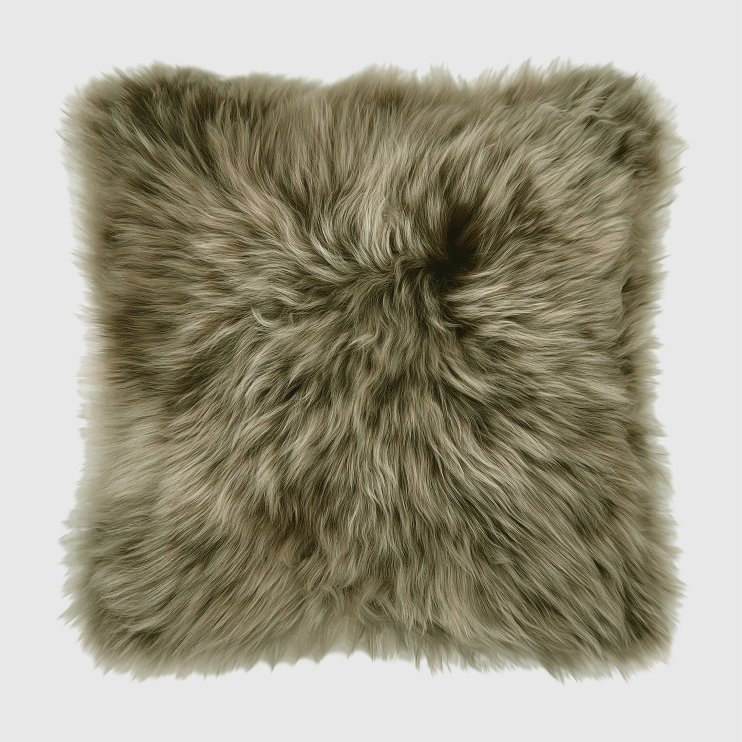 The Mood Charlie Sheepskin Pillow, 22x22 in., Cappuccino