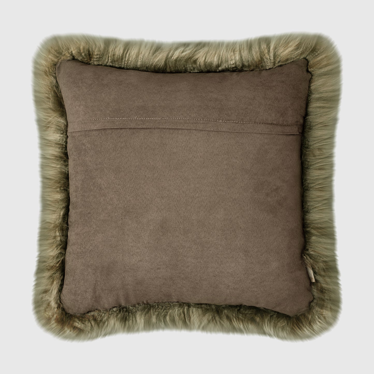 The Mood Charlie Sheepskin Pillow, 22x22 in., Cappuccino
