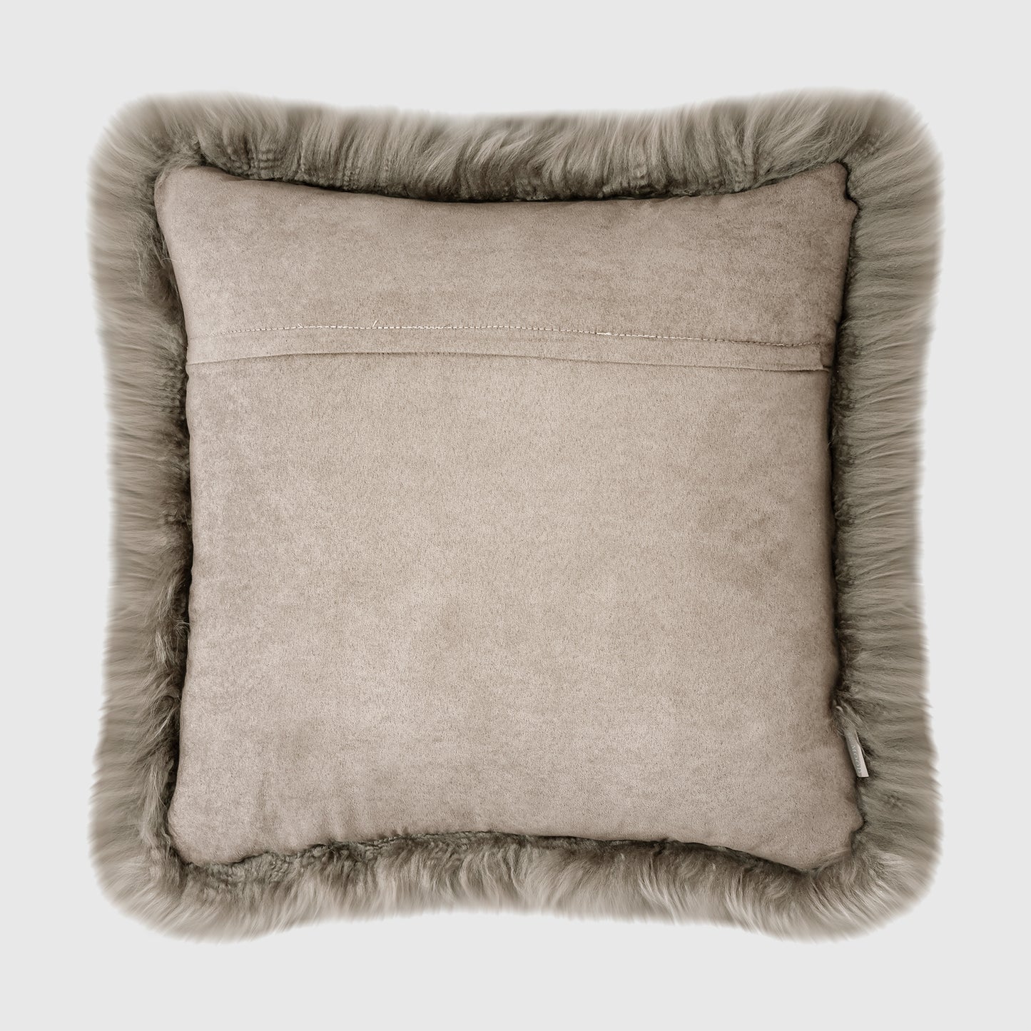 The Mood Charlie Sheepskin Pillow, 22x22 in., Mushroom