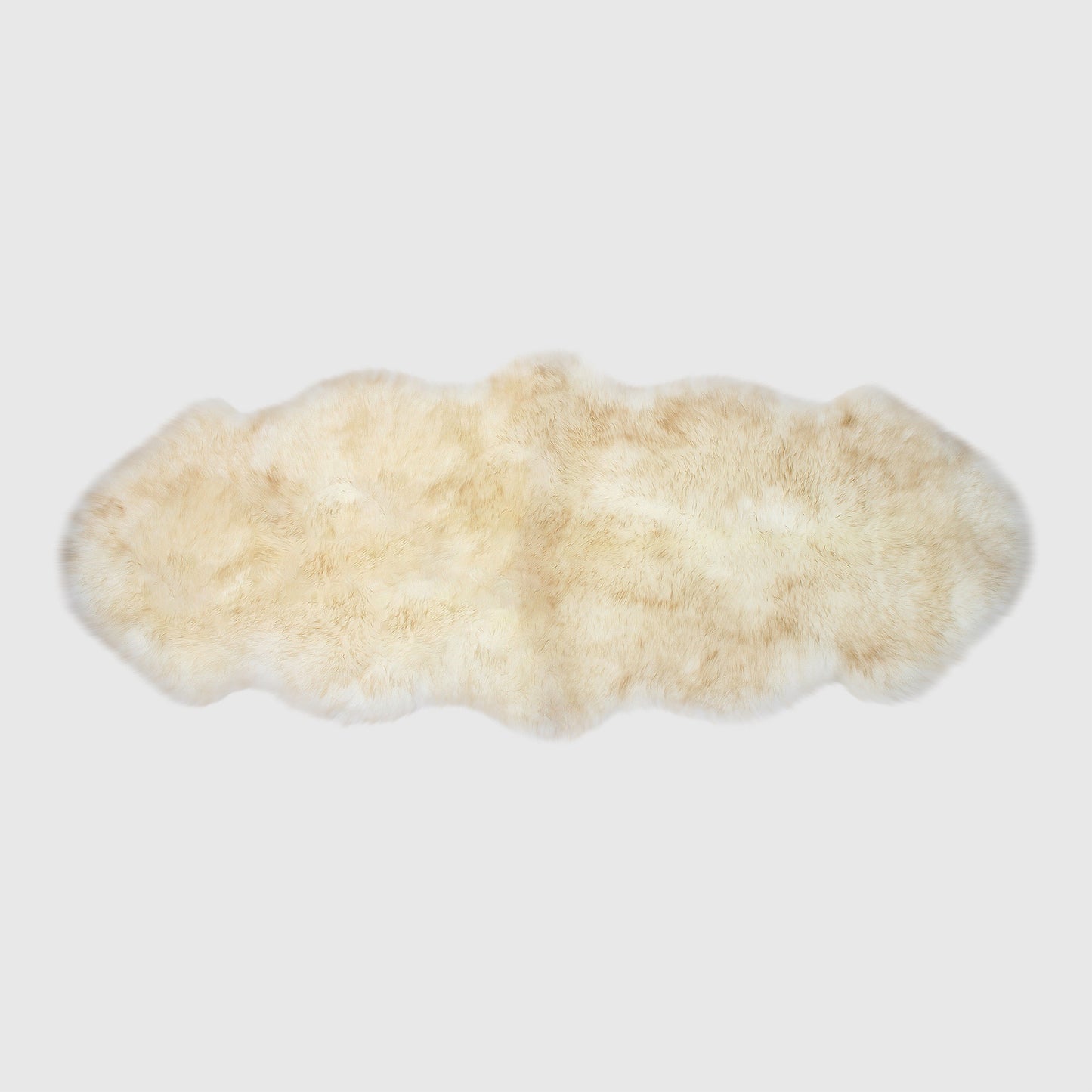 The Mood Charlie Sheepskin Double Pelt Rug, Tabby Tip