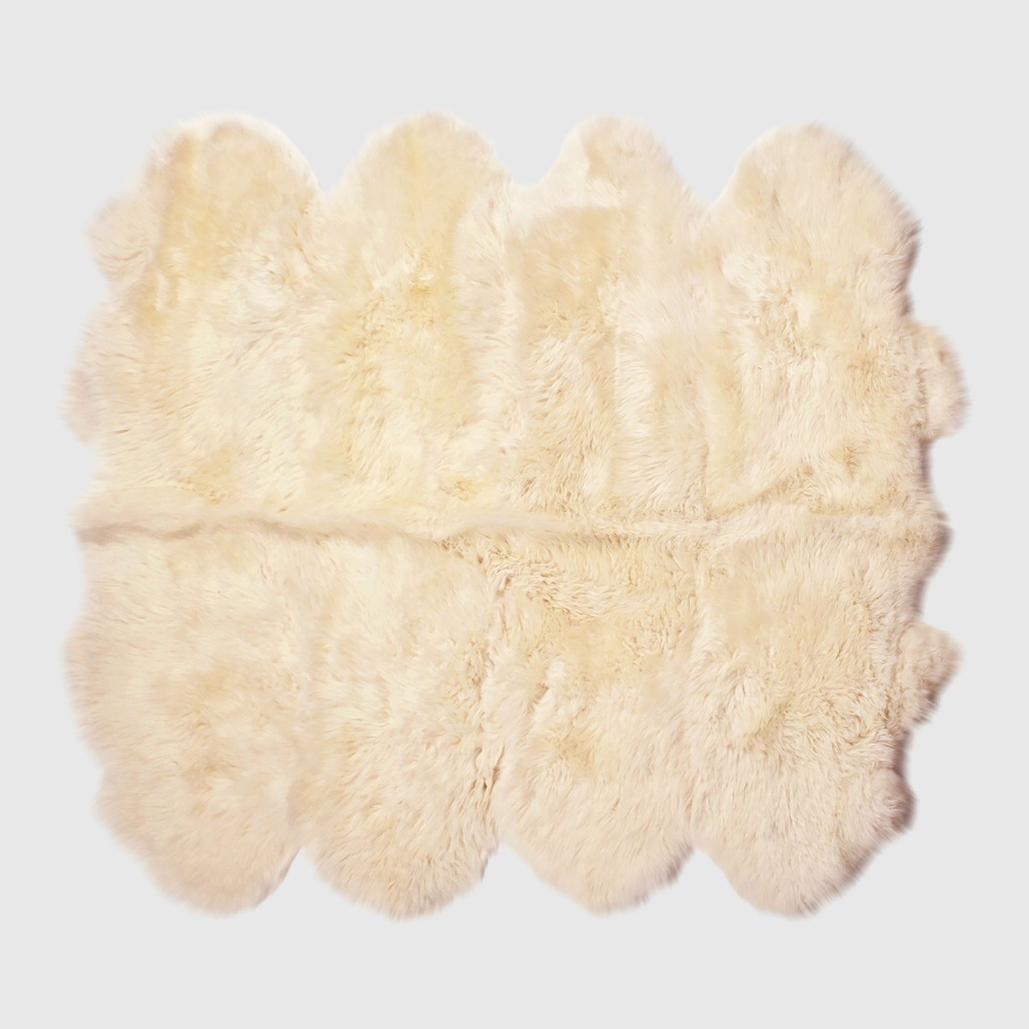 The Mood Charlie Sheepskin Octo Pelt Rug, Champagne