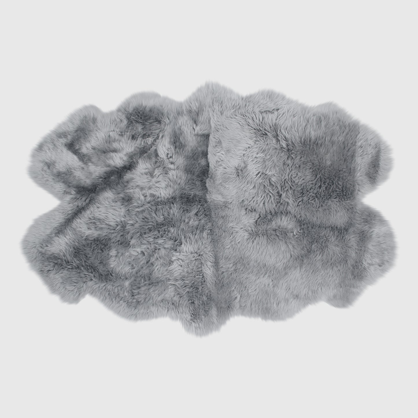 The Mood Charlie Sheepskin Quarto Pelt Rug, Quicksilver