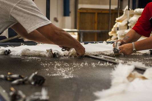 Sheepskin Trimming Process