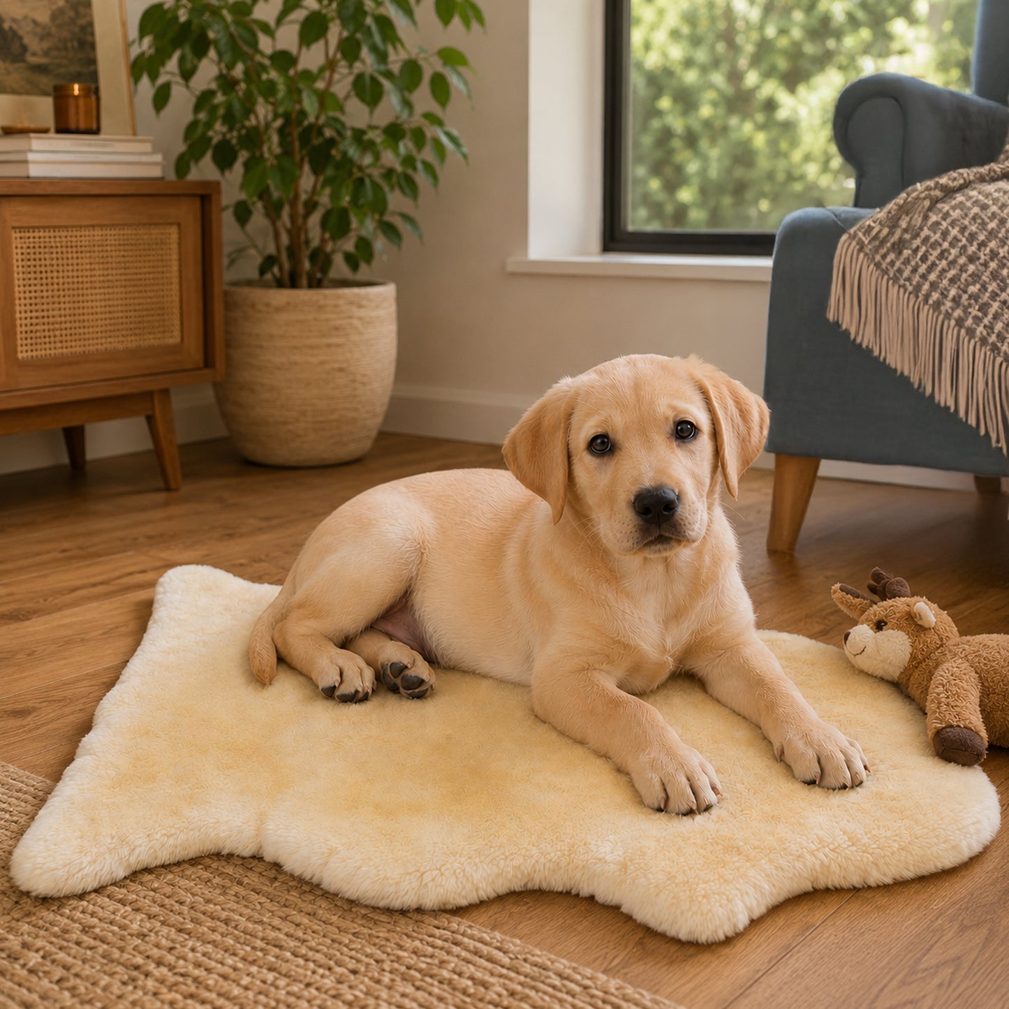 Sheepskin All-Purpose Cushion Mat - Small
