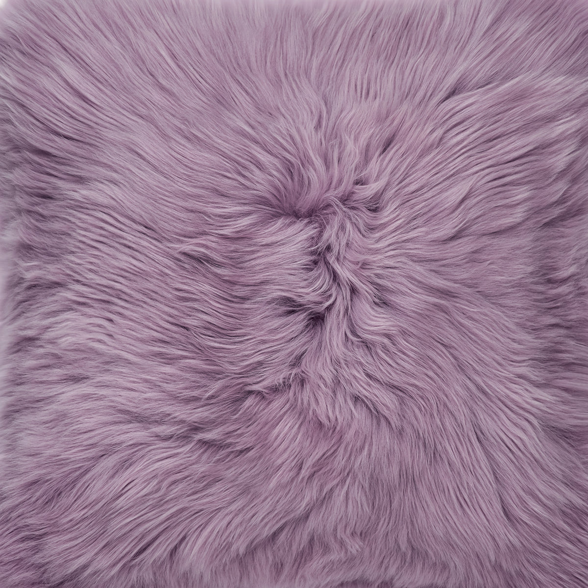 The Mood Charlie Sheepskin in a deep mauve purple color, color swatch