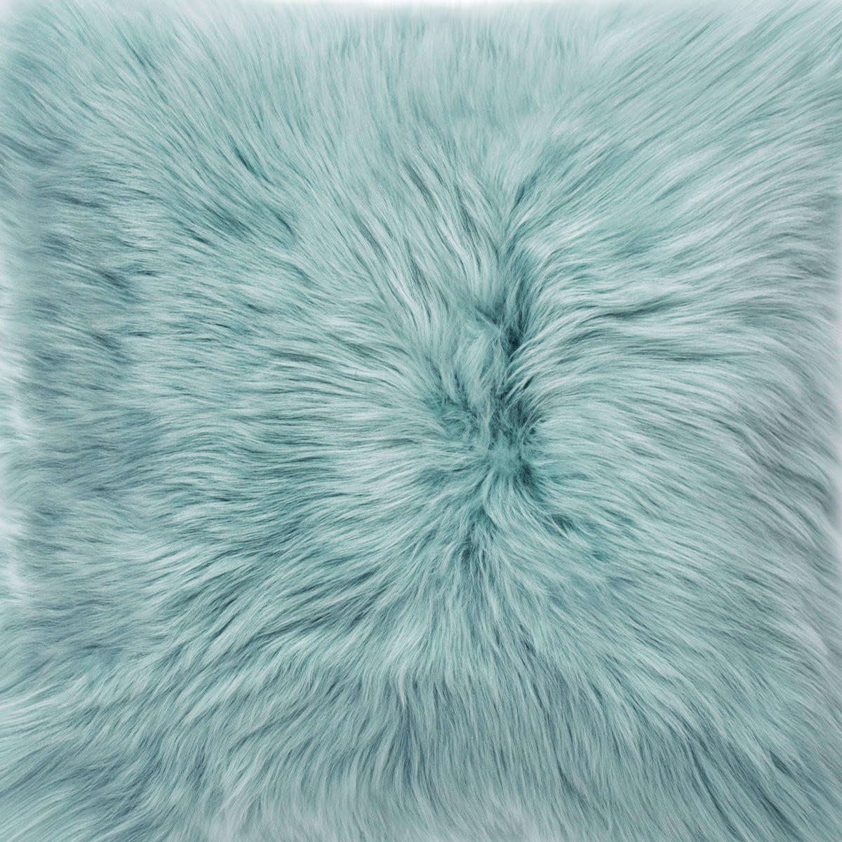 The Mood Charlie Sheepskin in a pastel blue color, color swatch