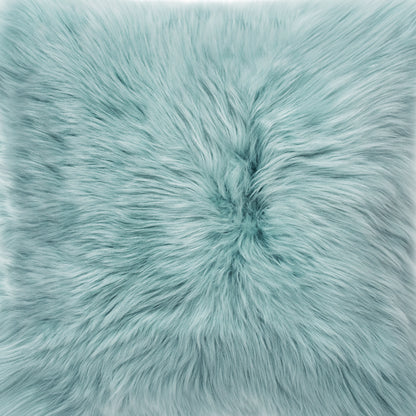 The Mood Charlie Sheepskin in a pastel blue color, color swatch