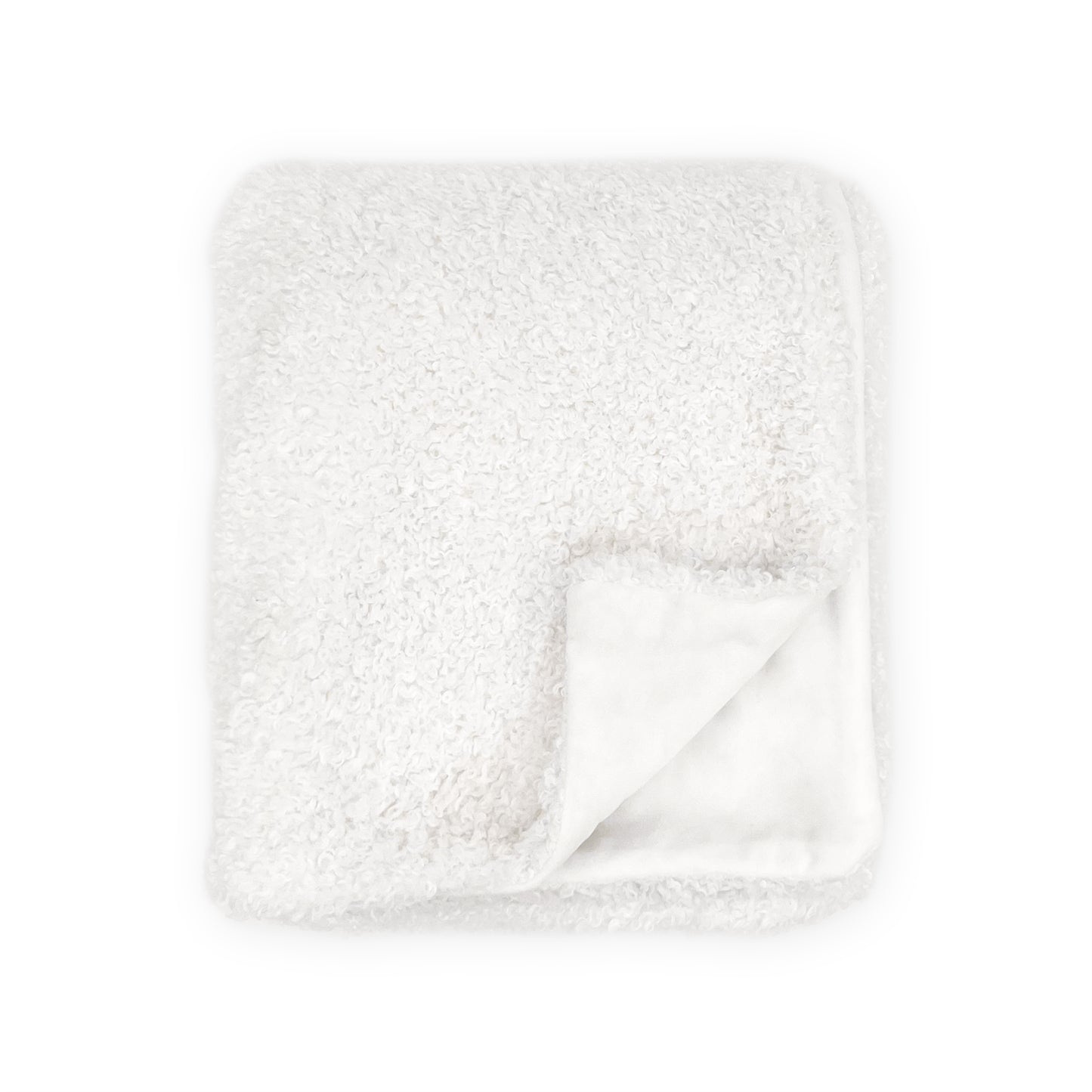 The Mood Teddy Faux Fur Throw, 50x60 in., Pearl