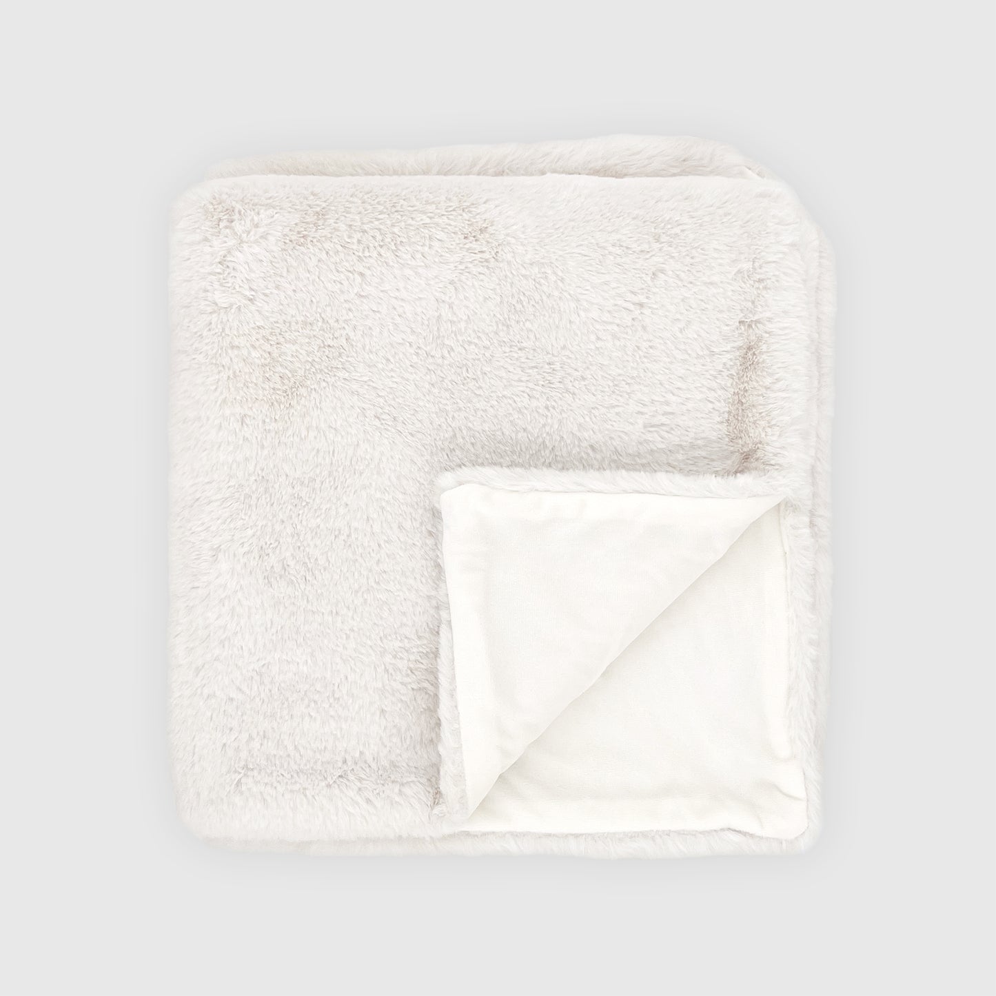 Rex Faux Fur Throw - Coconut
