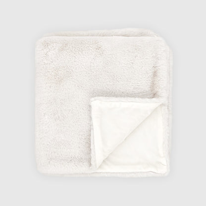 Rex Faux Fur Throw - Coconut