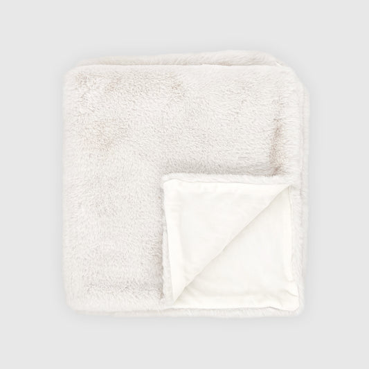 Rex Faux Fur Throw - Coconut