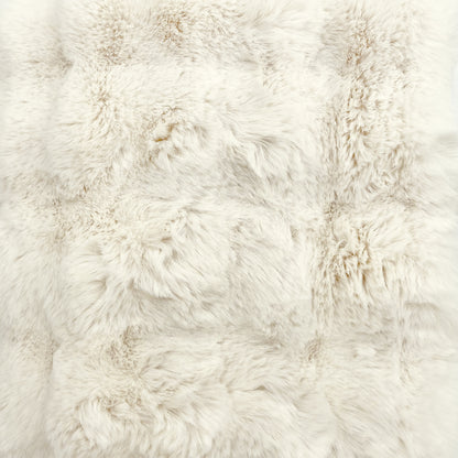 Cubby Faux Fur Throw - Vanilla
