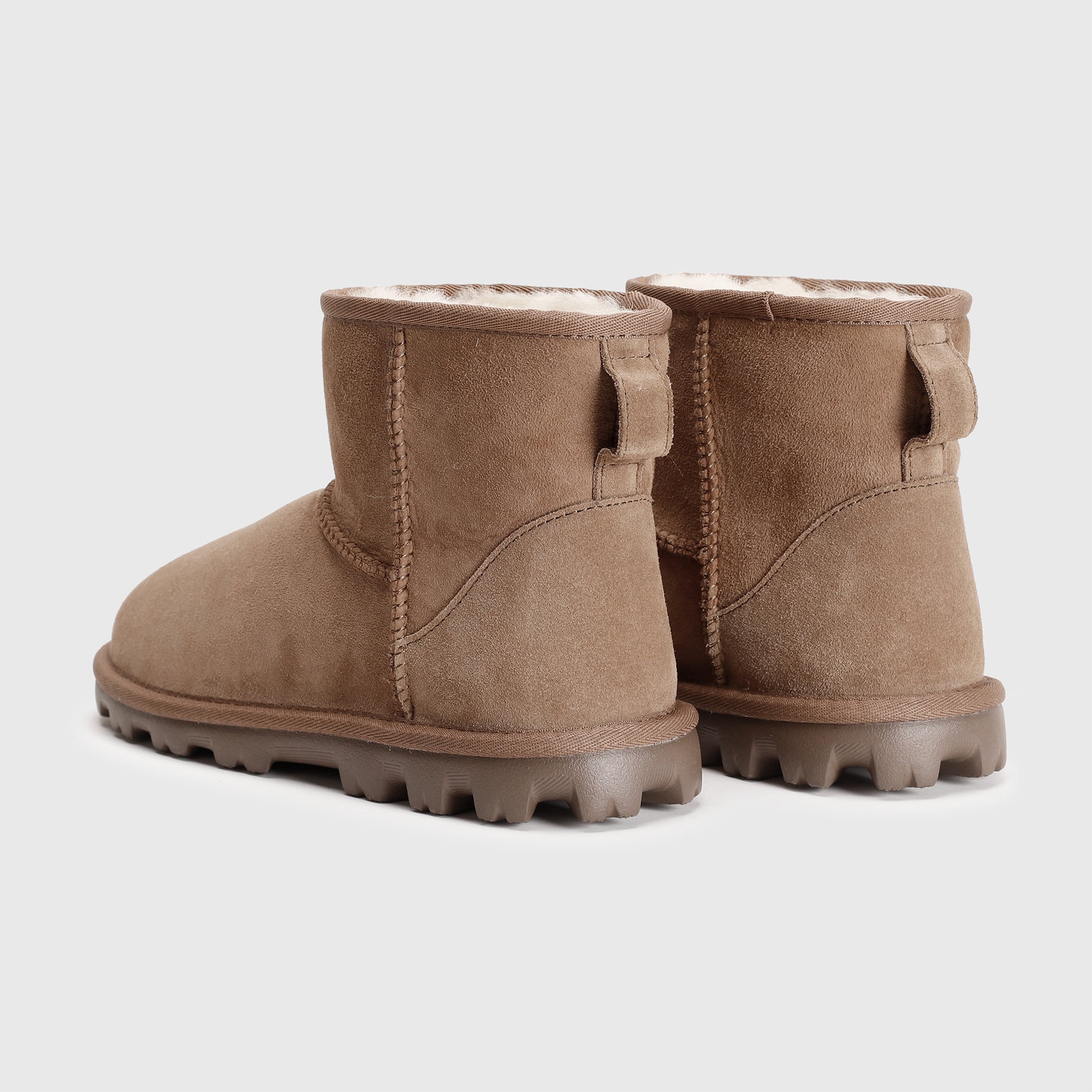 Cozie Steps Women's Ella Shearling Ankle Boots, Brown