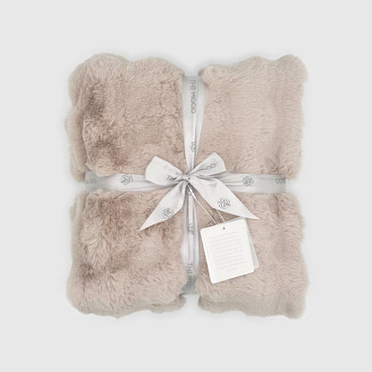 Cubby Faux Fur Throw - Sand