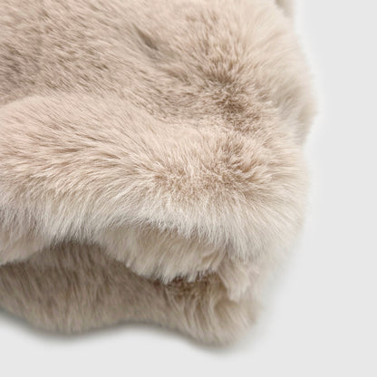Cubby Faux Fur Throw - Sand