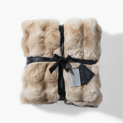 Cubby II Faux Fur Throw - Reindeer