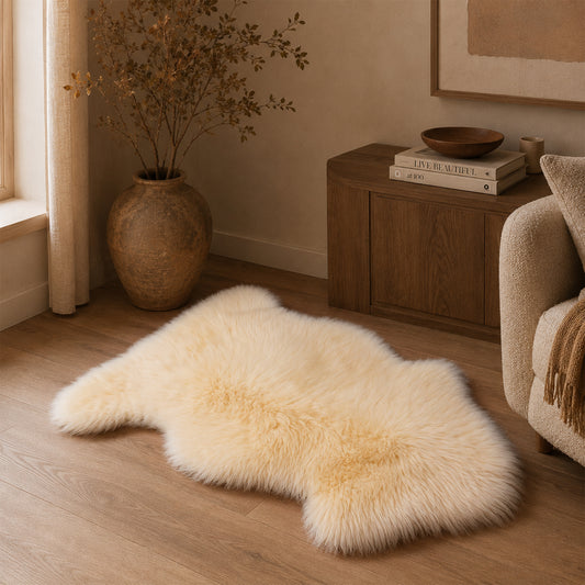 Extra Large Sheepskin Single Pelt - Champagne