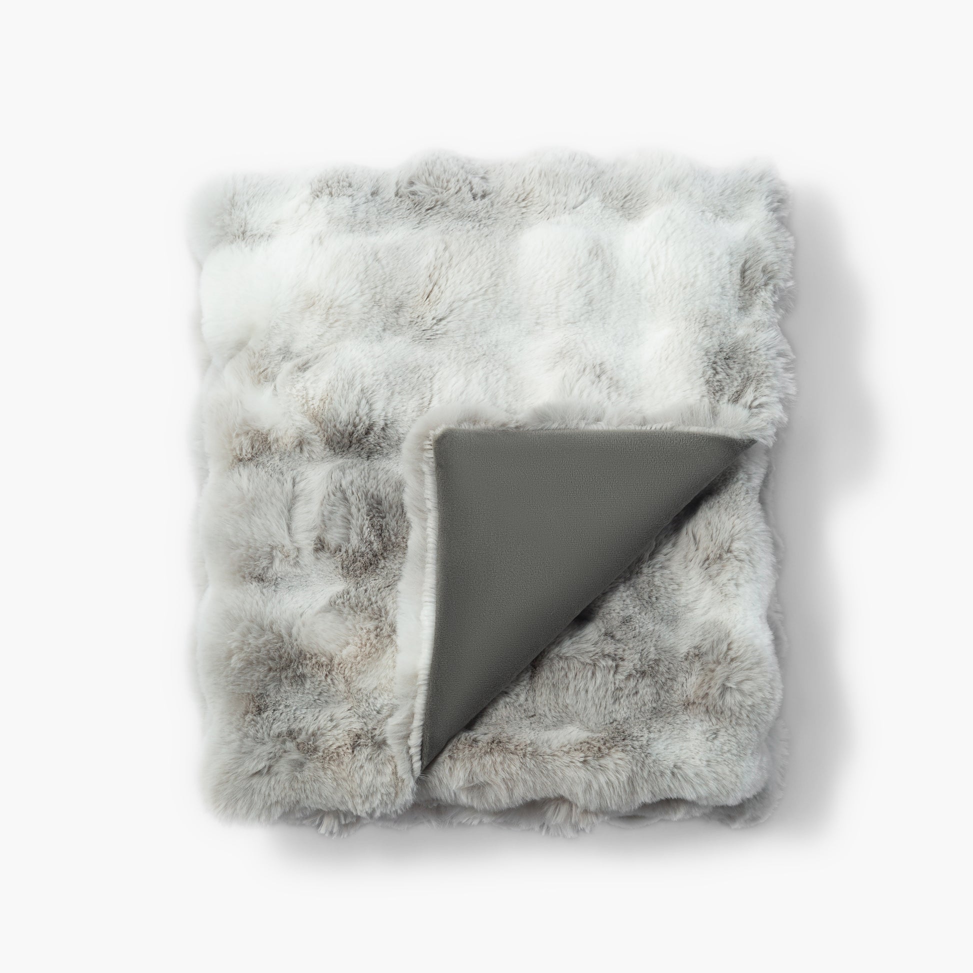 The Mood Cubby II Tie-Dyed Faux Fur Throw, Ragdoll
