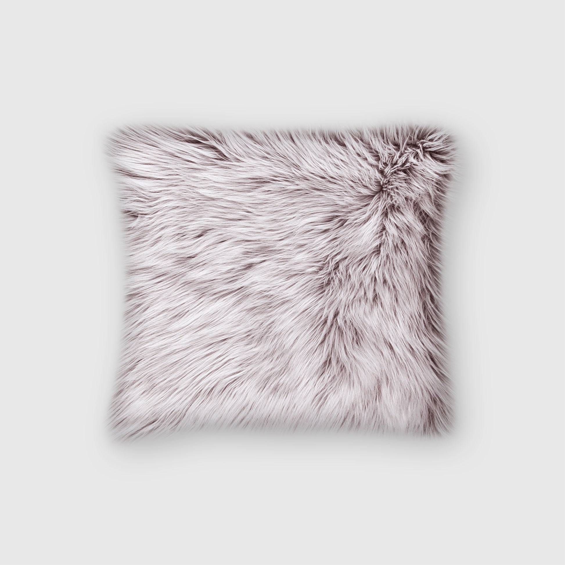 The Mood Harris Faux Fur Pillow, 16x16 in., Mocha