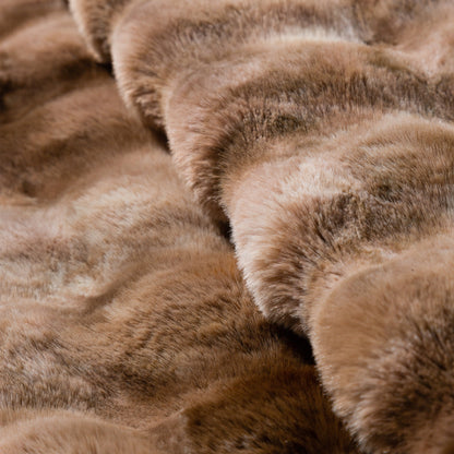 Cubby II Faux Fur Throw - Coyote