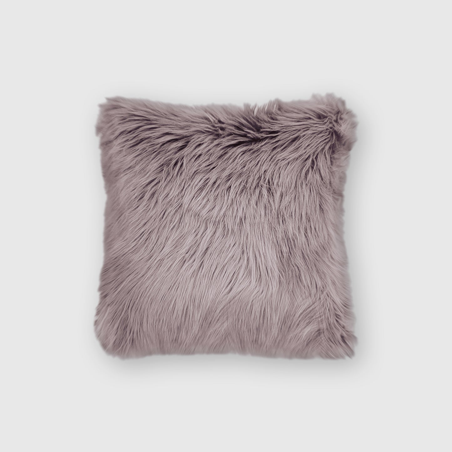 The Mood Harris Faux Fur Pillow, 16x16 in., Mauve