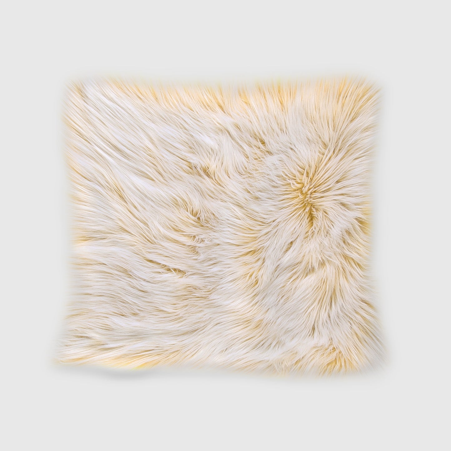 The Mood | Harris Faux Fur 20"x20" Pillow, Pumpkin Pie