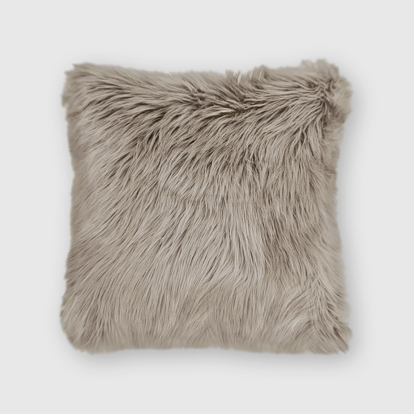 The Mood Harris Faux Fur Pillow, 20x20 in., Chateau Gray