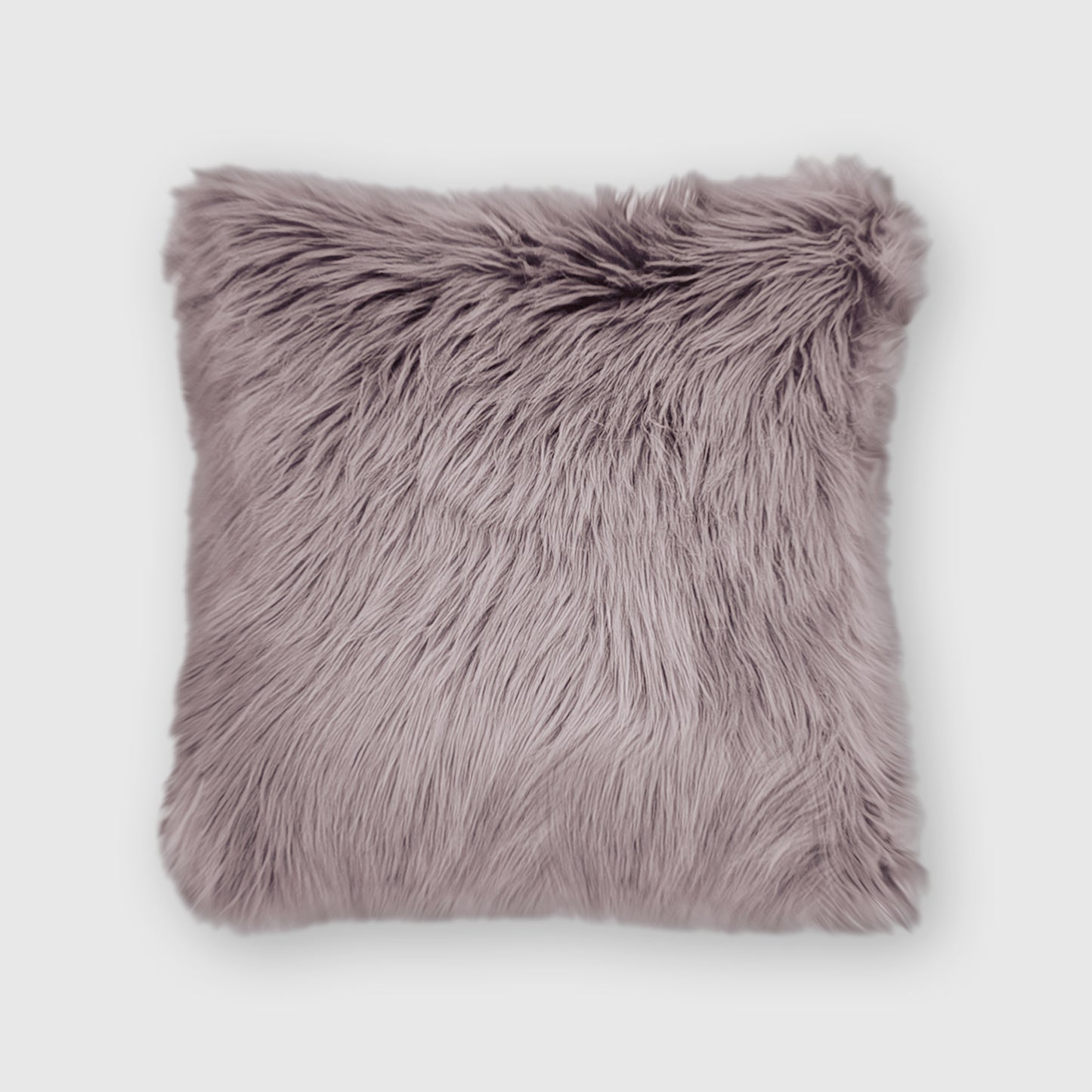 The Mood | Harris Faux Fur 20"x20" Pillow, Mauve