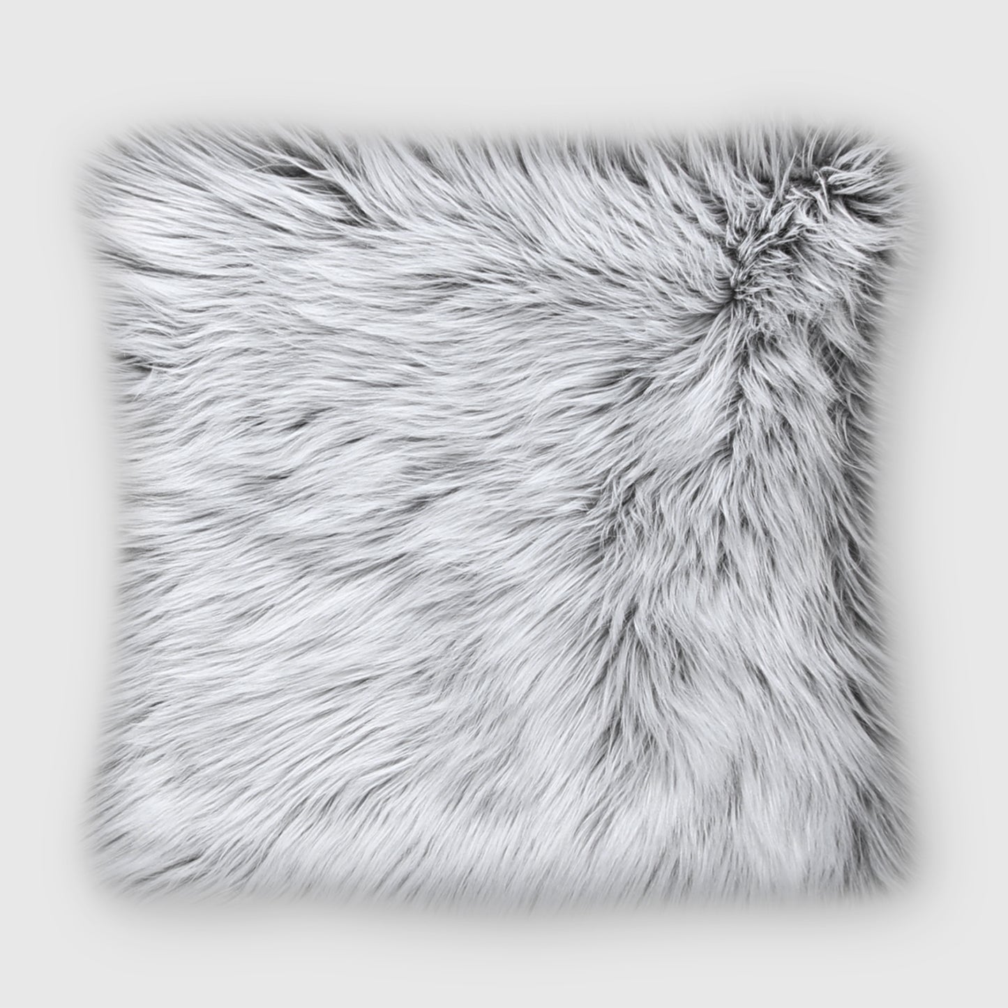 The Mood Harris Faux Fur Pillow, 24x24 in., Harvest Moon