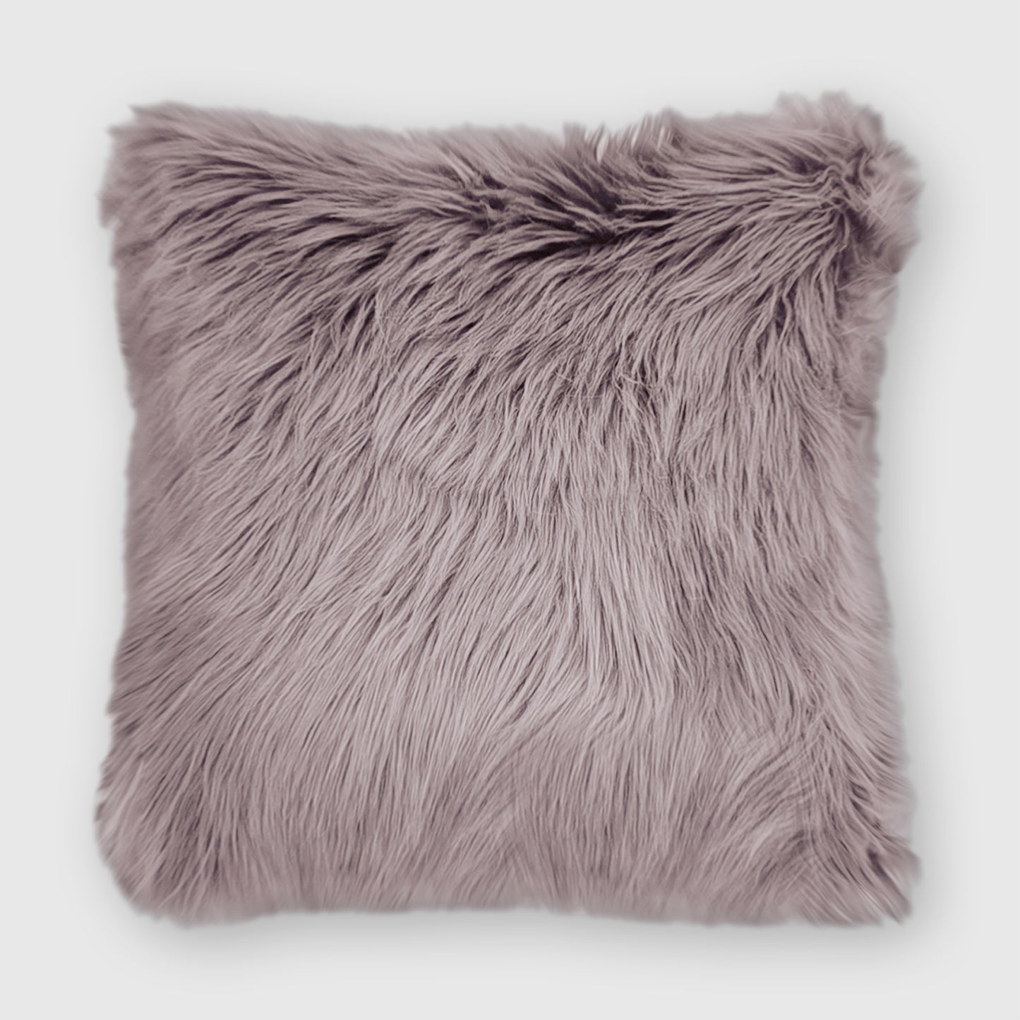 The Mood | Harris Faux Fur 24"x24" Pillow, Mauve