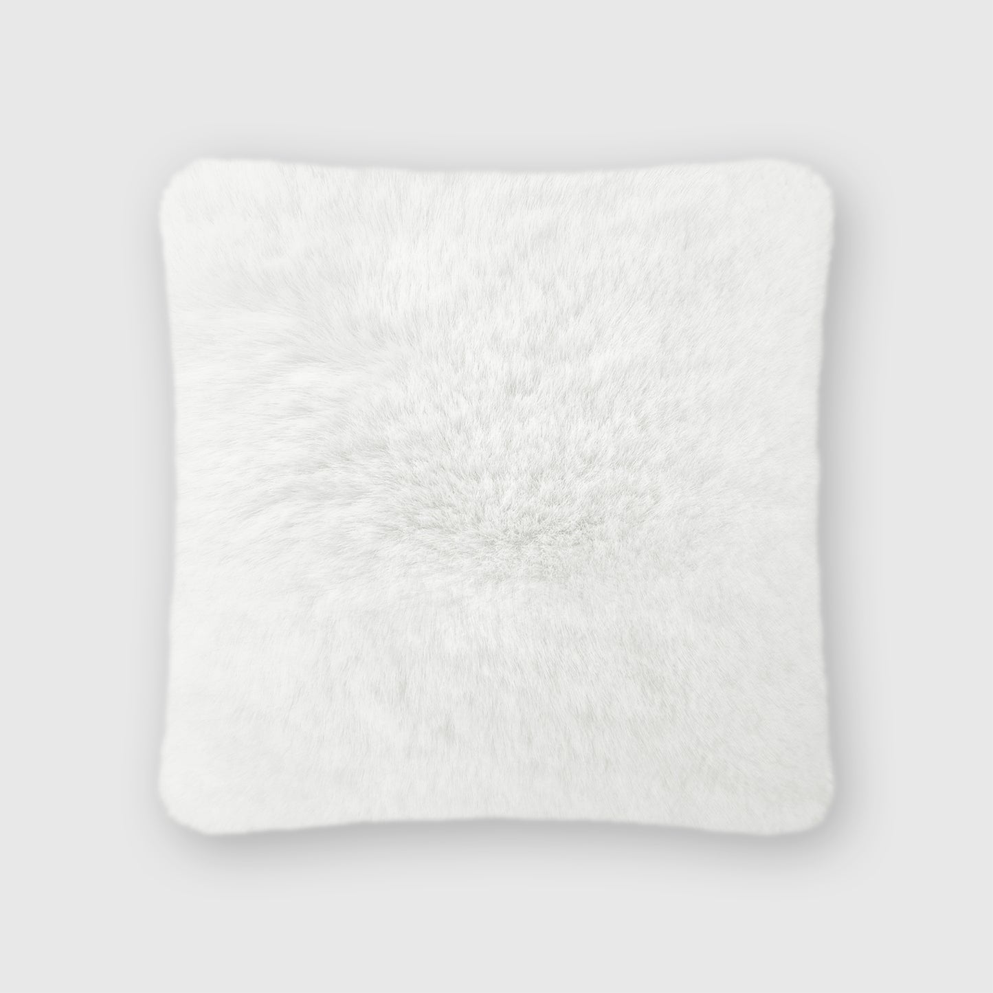 The Mood | Rex Faux Fur 20"x20" Pillow, White