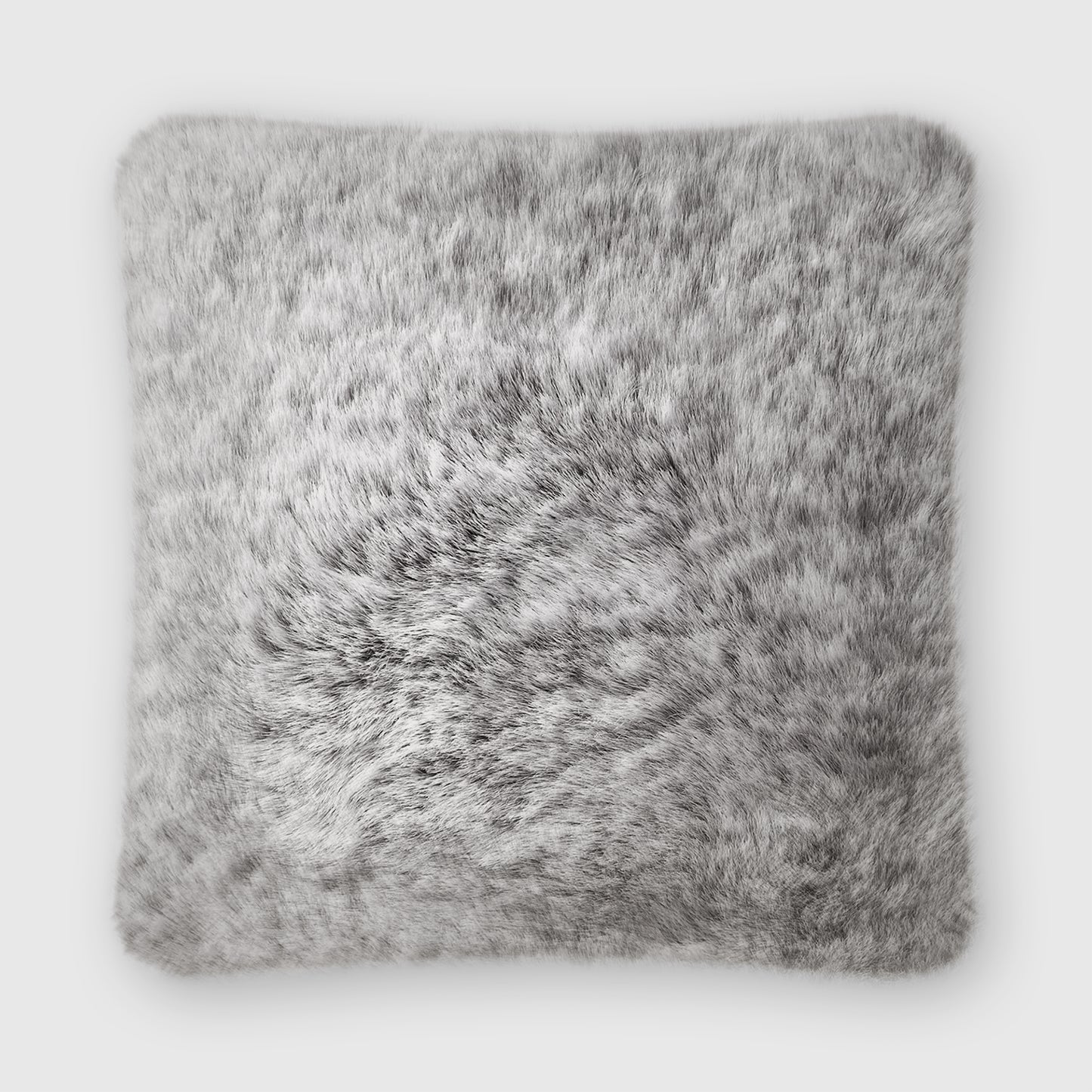 The Mood | Rex Faux Fur 24"x24" Pillow, Misty Sky