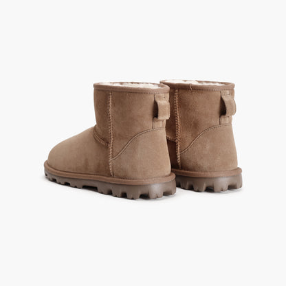 Women's Ella Shearling Ankle Boots - Brown
