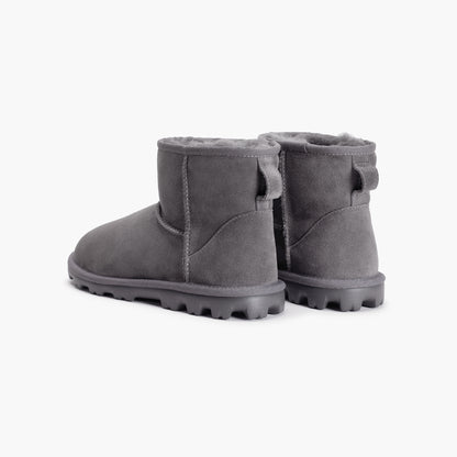 Women's Ella Shearling Ankle Boots - Gray